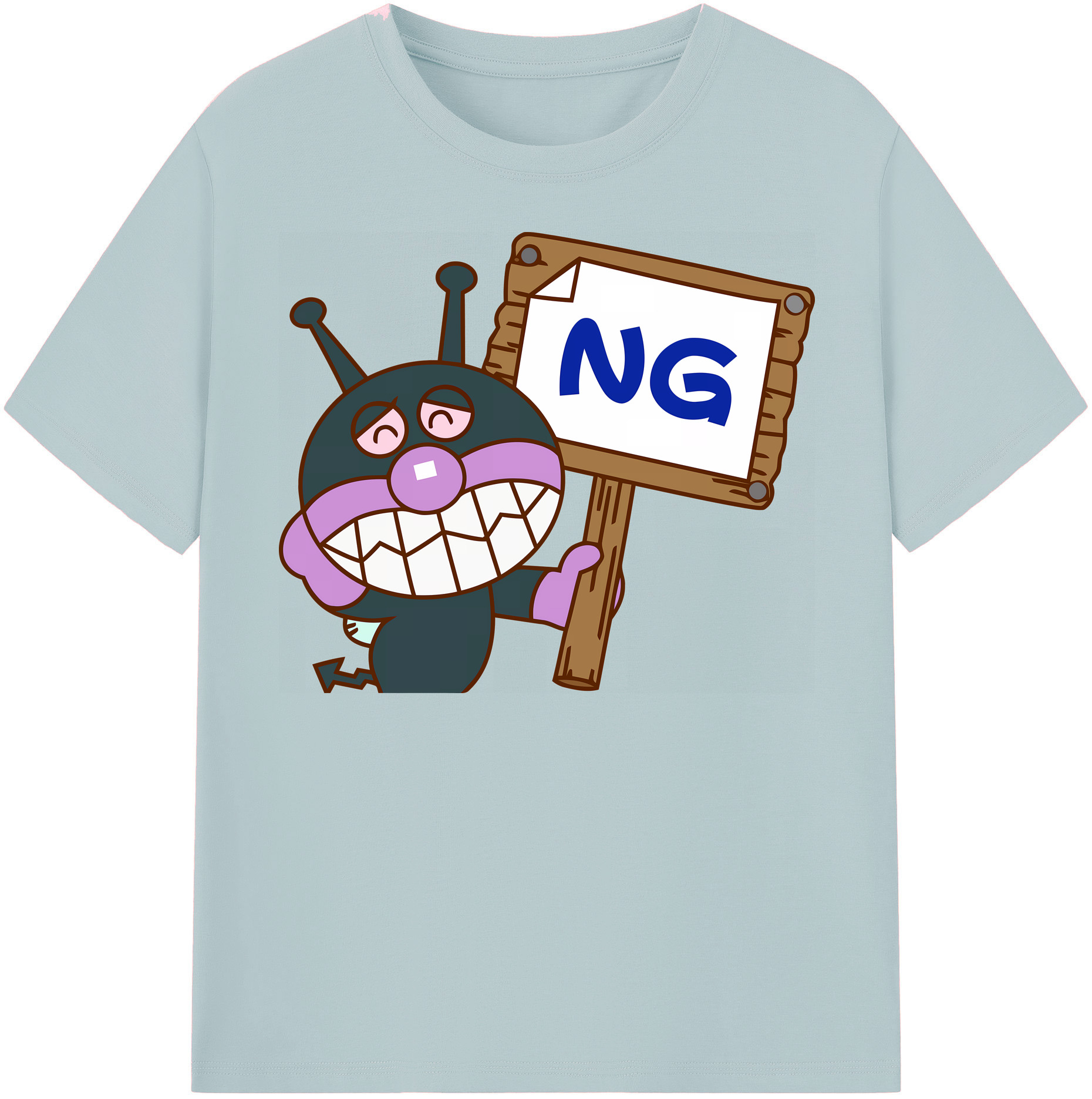 （画像用） アンパンマン Anpanman 綿100％半袖Tシャツ（フロントプリント）
